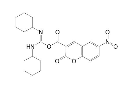 (N,N'-dicyclohexylcarbamimidoyl) 6-nitro-2-oxidanylidene-chromene-3-carboxylate