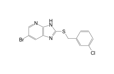 6-bromo-2-[(3-chlorobenzyl)sulfanyl]-3H-imidazo[4,5-b]pyridine