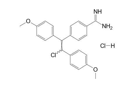 p-[2-CHLORO-1,2-BIS(p-METHOXYPHENYL)VINYL]BENZAMIDINE, MONOHYDROCHLORIDE
