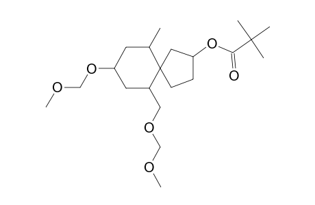 (2RS,5RS,6RS,8RS,10SR)-8-Methoxymethoxy-6-methoxymethoxymethyl-10-methyl-2-pivaloyloxyspiro[4.5]decane