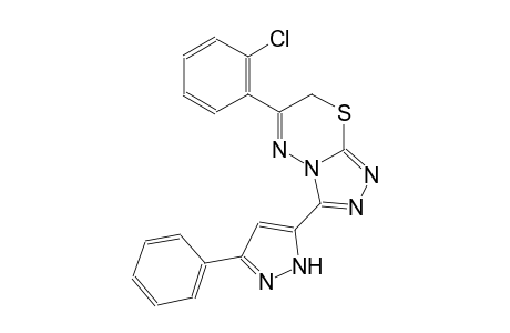 6-(2-chlorophenyl)-3-(3-phenyl-1H-pyrazol-5-yl)-7H-[1,2,4]triazolo[3,4-b][1,3,4]thiadiazine