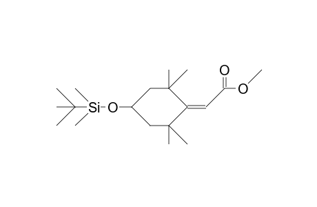 (S)-4-(T-Butyl-dimethyl-silyloxy)-2,2,6,6-tetramethyl-cyclohexylidene-acetic acid, methyl ester
