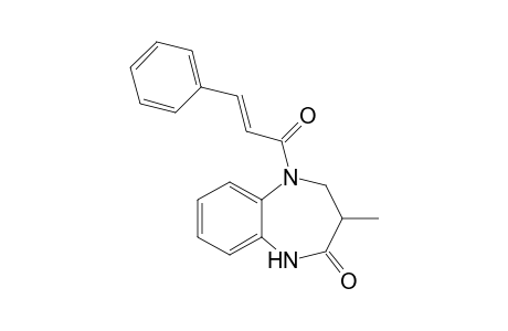 3-Methyl-5-[(E)-1-oxo-3-phenylprop-2-enyl]-3,4-dihydro-1H-1,5-benzodiazepin-2-one