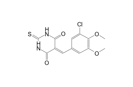5-(3-chloro-4,5-dimethoxybenzylidene)-2-thioxodihydro-4,6(1H,5H)-pyrimidinedione