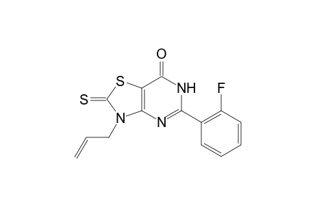 Thiazolo[4,5-d]pyrimidin-7(6H)-one, 5-(2-fluorophenyl)-2,3-dihydro-3-(2-propenyl)-2-thioxo-