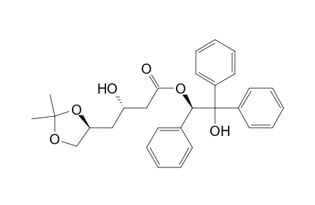 2'-hydroxy-1',2',2'-triphenylethyl (1'R,3S,5S)-3,5,6-trihydroxy-5,6-O-isopropylidenehexanoate