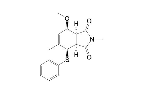 N-Methyl-6-methoxy-4-methyl-3-(phenylthio)cyclohex-4-ene-1,2-dicarbioxamide