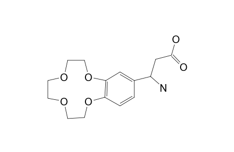 3-Amino-3-(6,7,9,10,12,13-hexahydro-5,8,11,14-tetraoxa-benzocyclododecen-2-yl)- propionic acid