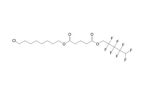 Glutaric acid, 2,2,3,3,4,4,5,5-octafluoropentyl 8-chlorooctyl ester