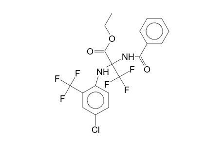 Ethyl 2-benzamido-2-[4-chloro-2-(trifluoromethyl)anilino]-3,3,3-trifluoropropionate