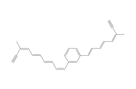 1-(6-methyloct-1,3,5-trien-7-ynyl)-3-(8-methyldeca-1,3,5,7-tetraen-9-ynyl)benzene