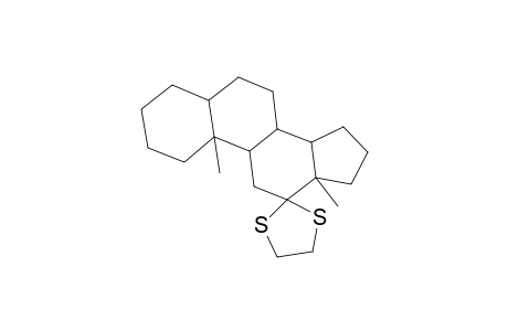 5.alpha.-Androstan-12-one, cyclic ethylene mercaptole