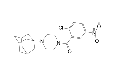 (4-Adamantan-1-yl-piperazin-1-yl)-(2-chloro-5-nitro-phenyl)-methanone
