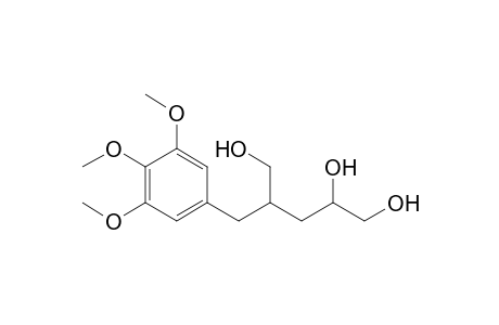 4-(3,4,5-Trimethoxybenzyl)pentane-1,2,5-triol