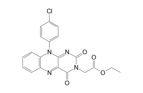 2-[10-(4-chlorophenyl)-2,4-diketo-benzo[g]pteridin-3-yl]acetic acid ethyl ester