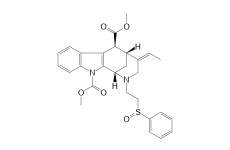 METHYL-4(E)-ETHYLIDENE-2-[2-(PHENYLSULFINYL)-ETHYL]-11-(METHOXYCARBONYL)-1,2,3,4,5,6-HEXAHYDRO-1,5-METHANOAZOCINO-[3,4-B]-INDOLE-6-BETA-CARBOXYLA
