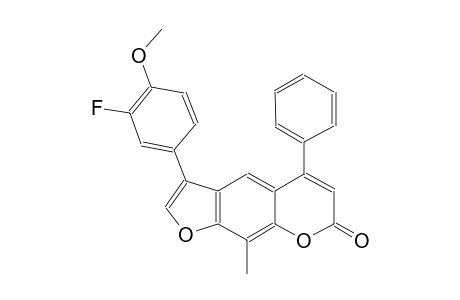 3-(3-fluoro-4-methoxyphenyl)-9-methyl-5-phenyl-7H-furo[3,2-g]chromen-7-one