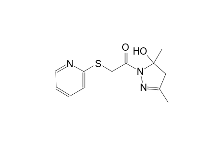 1H-pyrazol-5-ol, 4,5-dihydro-3,5-dimethyl-1-[(2-pyridinylthio)acetyl]-