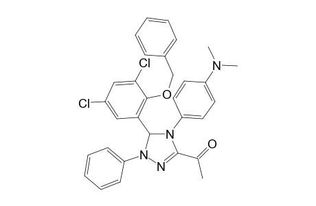 1-[5-(2-benzyloxy-3,5-dichloro-phenyl)-4-(4-dimethylamino-phenyl)-1-phenyl-4,5-dihydro-1H-[1,2,4]triazol-3-yl]-ethanone