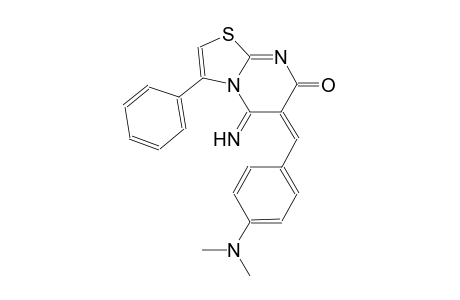 (6E)-6-[4-(dimethylamino)benzylidene]-5-imino-3-phenyl-5,6-dihydro-7H-[1,3]thiazolo[3,2-a]pyrimidin-7-one
