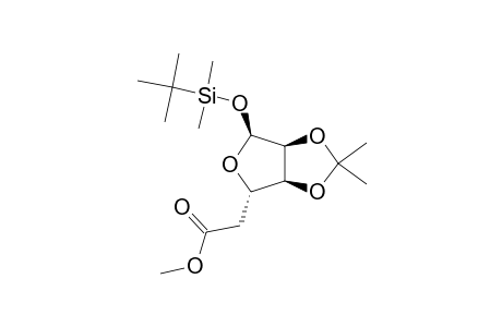 METHYL-[(TERT.-BUTYL)-DIMETHYLSILYL-5-DEOXY-2,3-O-ISOPROPYLIDENE-ALPHA-L-RIBO-HEXOFURANOSIDE]-URONATE