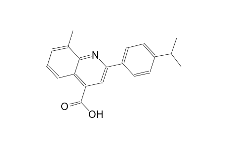 2-(4-isopropylphenyl)-8-methyl-4-quinolinecarboxylic acid
