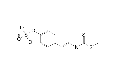 [4-[(E)-2-[(methylthio)carbothioylamino]vinyl]phenyl] sulfate