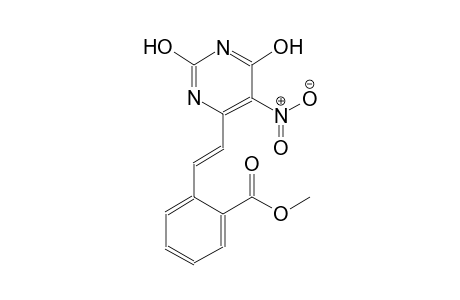 benzoic acid, 2-[(E)-2-(2,6-dihydroxy-5-nitro-4-pyrimidinyl)ethenyl]-, methyl ester
