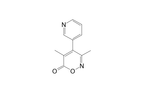 3,5-Dimethyl-4-(3-pyridyl)-6H-1,2-oxazin-6-one