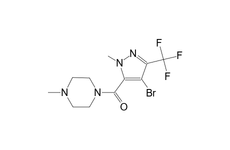1-{[4-bromo-1-methyl-3-(trifluoromethyl)-1H-pyrazol-5-yl]carbonyl}-4-methylpiperazine