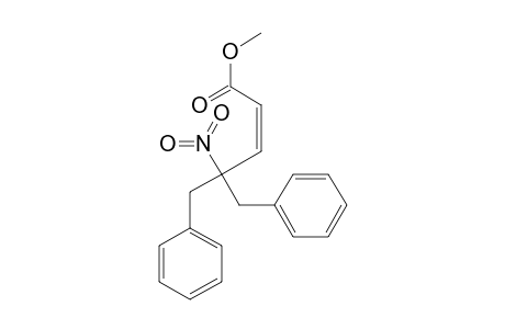 2-Pentenoic acid, 4-nitro-5-phenyl-4-(phenylmethyl)-, methyl ester, (Z)-