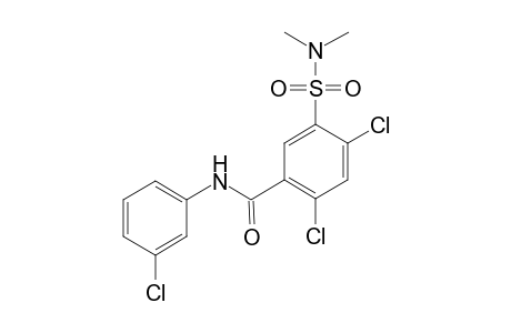 2,4-bis(chloranyl)-N-(3-chlorophenyl)-5-(dimethylsulfamoyl)benzamide