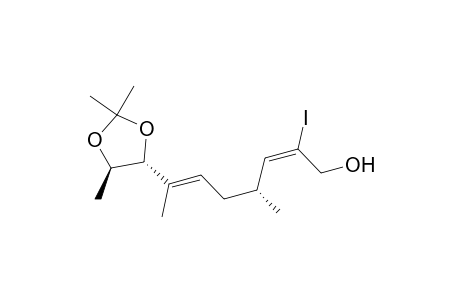(2E,6E)-(4R,8R,9R)-2-Iodo-8,9-(isopropylidenedioxy)-4,7-dimethyl-2,6-decadien-1-ol