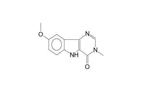 3-methyl-8-methoxy-3,4-dihydro-5H-pyrimidino[5,4-b]indol-4-one