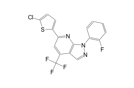 1H-pyrazolo[3,4-b]pyridine, 6-(5-chloro-2-thienyl)-1-(2-fluorophenyl)-4-(trifluoromethyl)-