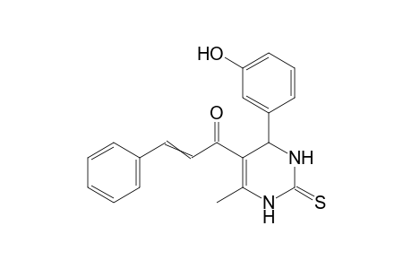 1-[4-(3-Hydroxyphenyl)-6-methyl-2-thioxo-1,2,3,4-tetrahydropyrimidin-5-yl]-3-phenylprop-2-en-1-one