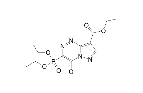 3-DIETHYLPHOSPHONATO-4-HYDROXYPYRAZOLO-[3,2-C]-[1,2,4]-TRIAZIN-8-YLCARBOXYLIC-ACID-ETHYLESTER