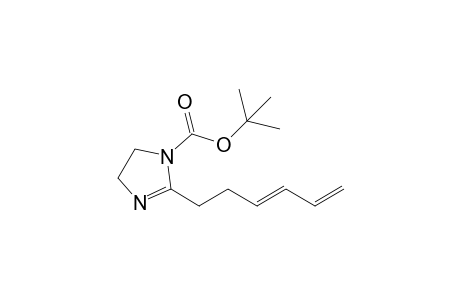 2-[(3E)-hexa-3,5-dienyl]-2-imidazoline-1-carboxylic acid tert-butyl ester