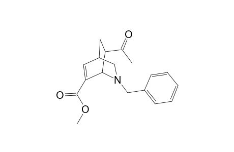 8-Acetyl-5-(phenylmethyl)-5-azabicyclo[2.2.2]oct-2-ene-3-carboxylic acid methyl ester