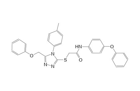 2-{[4-(4-methylphenyl)-5-(phenoxymethyl)-4H-1,2,4-triazol-3-yl]sulfanyl}-N-(4-phenoxyphenyl)acetamide