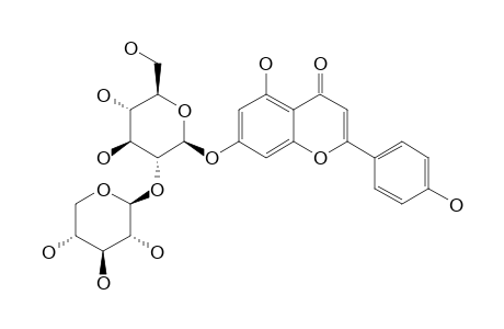 APIGENIN-7-O-XYLOPYRANOSYL-(1->2)-GLUCOPYRANOSIDE