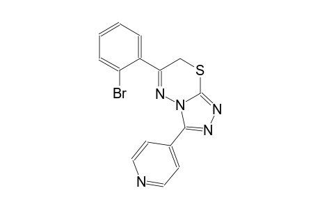 6-(2-bromophenyl)-3-(4-pyridinyl)-7H-[1,2,4]triazolo[3,4-b][1,3,4]thiadiazine