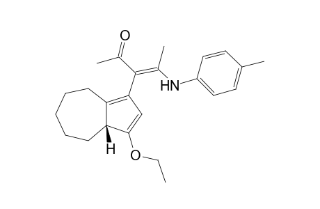 (3aR*)-3-(3-Ethoxy-3a,4,5,6,7,8-hexahydroazulen-1-yl)-4-(tolylamino)pent-3-en-2-one