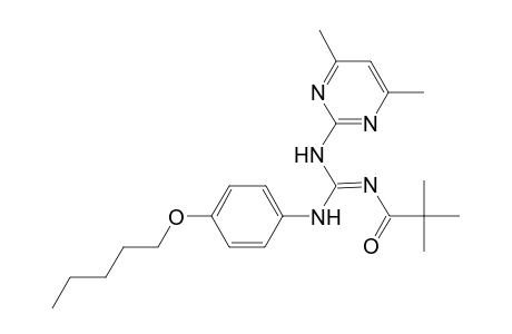 N-[(4-amoxyanilino)-[(4,6-dimethylpyrimidin-2-yl)amino]methylene]-2,2-dimethyl-propionamide