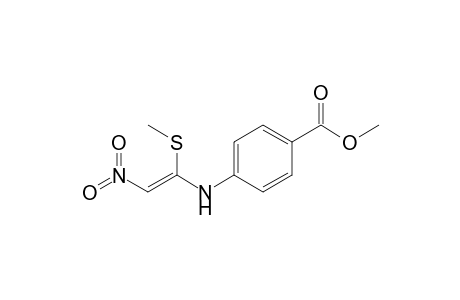 1-(4-Methoxycarbonylphenyl)amino-1-methylthio-2-nitroethene