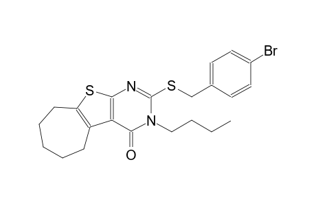2-[(4-bromobenzyl)sulfanyl]-3-butyl-3,5,6,7,8,9-hexahydro-4H-cyclohepta[4,5]thieno[2,3-d]pyrimidin-4-one