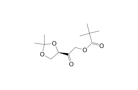 2-[(4R)-2,2-Dimethyl-1,3-dioxolan-4-yl]-2-oxoethyl 2,2-dimethylpropanoate