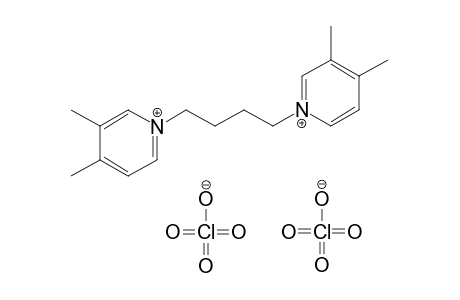 1,1'-tetramethylenebis[3,4-dimethylpyridinium] diperchlorate