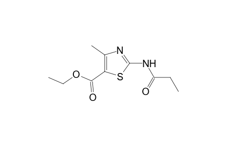 4-methyl-2-propionamido-5-thiazolecarboxylic acid, ethyl ester