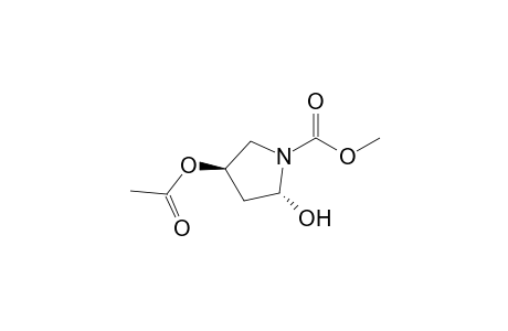 (2R,4R)-4-acetoxy-2-hydroxy-pyrrolidine-1-carboxylic acid methyl ester